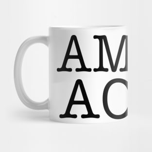 AMO AOC (I Love Alexandria Ocasio-Cortez) with heart Mug